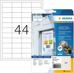 Etiket Herma 4572 48.3x25.4mm 880stuks wit
