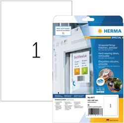 Etiket Herma 4577 A4 210x297mm 20stuks wit