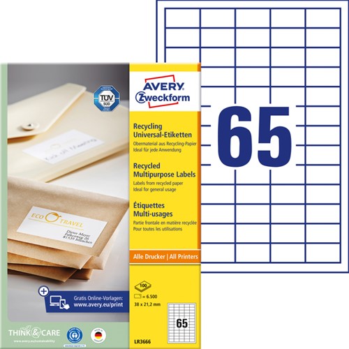 Etiket Avery LR3666 38x21.2mm recycled wit 6500stuks-2
