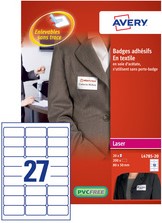 Naambadge etiket Avery L4785-20 80x50mm 200 stuks-2