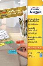 Etiket Avery L6040-20 45.7x21.2mm groen 960 stuks-3