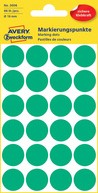 Etiket Avery 3006 rond 18mm groen 96 stuks-3