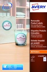 Etiket Avery L7104REV-20 60mm wit 240 stuks