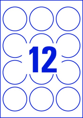 Etiket Avery L7104REV-20 60mm wit 240 etiketten-2