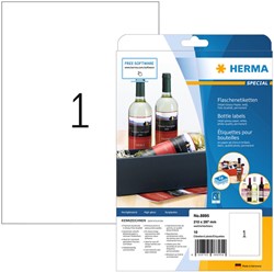 Etiket Herma 8895 210x297mm A4 glossy wit 10stuks