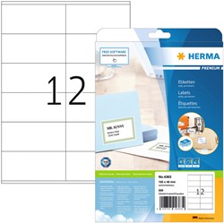 Etiket Herma 4363 105x48mm premium wit 300stuks