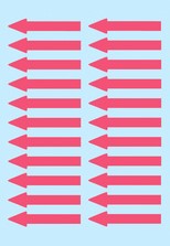 Etiket HERMA 4143 38x7mm pijl rood 88 stuks-2