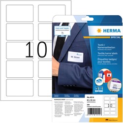 Naambadge etiket HERMA 4514 80x50mm wit 200 stuks