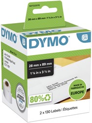 Etiket Dymo 99010 labelwriter 28x89mm 260stuks
