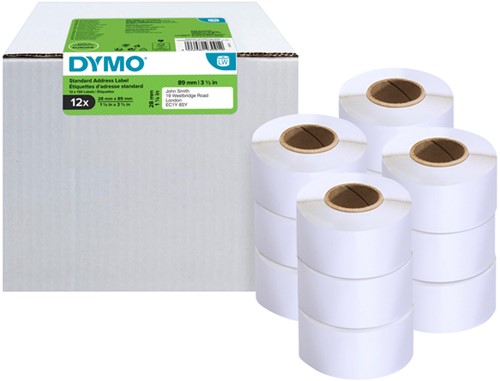 Etiket Dymo 19831 labelwriter 28x89mm 1560stuks