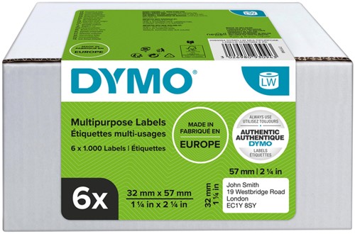 Etiket Dymo 11354 labelwriter 32x57mm 6000stuks-2