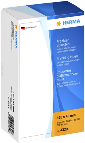 Frankeeretiket Herma enkel 4322 163x44mm 500stuks