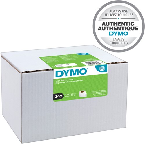 Etiket Dymo 13187 labelwriter 36x89mm 6240stuks-2