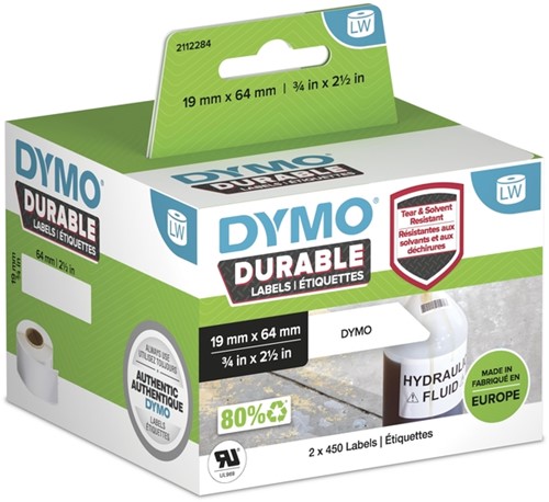 Etiket Dymo 1933085 labelwriter 19x64mm 900 stuks