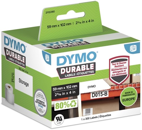 Etiket Dymo 1933088 labelwriter 59x102mm 300 stuks