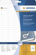 Etiket HERMA 4386 20mm verwijderbaar wit 2400 stuks-2
