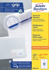 Etiket Avery Zweckform 3484 105x37mm wit 3200stuks-3