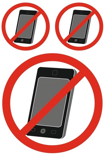 Etiket HERMA 5784 GSM verboden 1 stuk