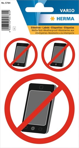Etiket HERMA 5784 GSM verboden 1 stuk-2