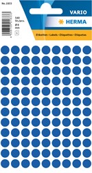 Etiket Herma 1833 rond 8mm donkerblauw 540stuks