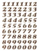 Etiket HERMA 4193 8mm getallen 0-9 goudfolie 64stuks-2