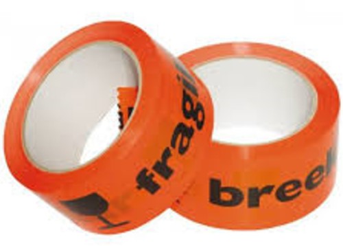 Waarschuwingstape Budget breekbaar 50mmx66m oranje/zwart-2