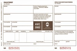 Vrachtbrief IEZZY BVA 1001 19x12cm 3voud 100stuks blanco