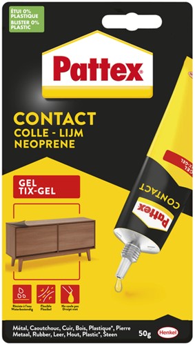 Alleslijm Pattex Tixgel Tube 50gram op blister