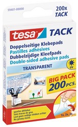 Kleefpads tesa® TACK dubbelzijdig transparant 200 stuks 200 stuks-3