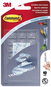Bevestigingsstrip Command 3M 17026CLR 20 deco clips-2