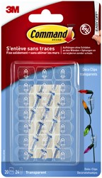 Bevestigingsstrip Command 3M 17026CLR 20 deco clips