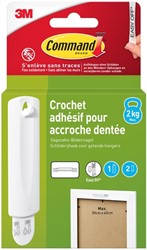 Bevestigingsstrip Command 3M 17040C witte haak voor beugel