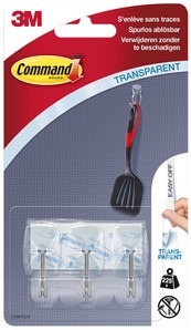 Bevestigingsstrip Command 3M 17067CLR kunststof keukenhaak-2