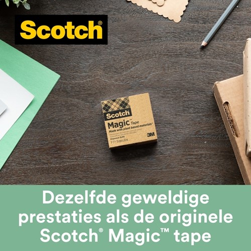 Plakband Scotch Magic 900 onzichtbaar 19mmx33m 9 rollen-3