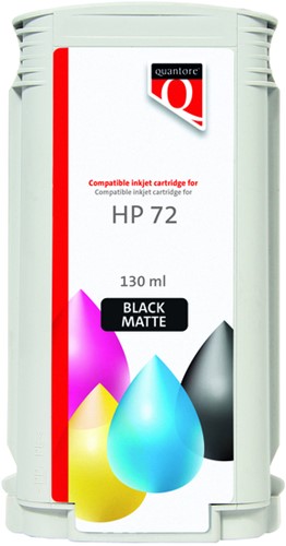 Inkcartridge Quantore HP 72 C9403A mat zwart