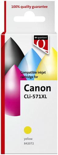 Inktcartridge Quantore Canon CLI-571XL geel
