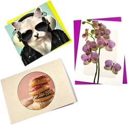 Wenskaart Paperclip zonder tekst navulset à stuks