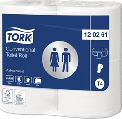 Toiletpapier Tork T4 Advanced 2-laags 493 vel wit 120261