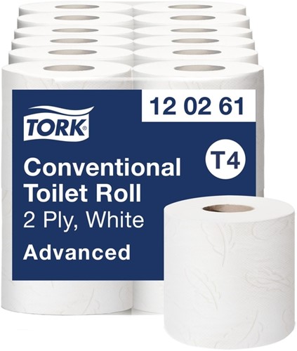 Toiletpapier Tork T4 Advanced 2-laags 493 vel wit 120261-2