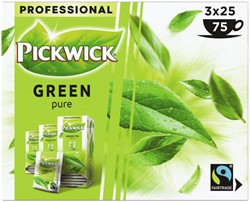 Thee Pickwick Fair Trade groen puur 25 zakjes van 1.5gr