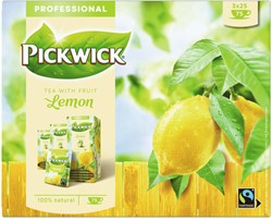 Thee Pickwick Fair Trade citroen 25 zakjes van 1.5gr