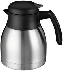 Thermoskan Bravilor dubbelwandig 1 liter RVS-zwart