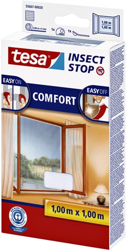 Insectenhor Tesa 55667 voor raam 1x1m wit-3