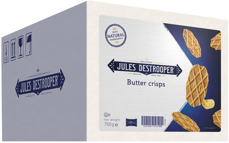 Koekjes Jules Destrooper natuurboterwafels doos 150st.