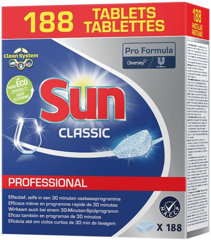 Vaatwastabletten Sun Pro Formula Classic 188 stuks