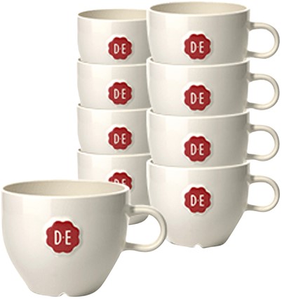 Kopje Douwe Egberts Cappuccino 180ml wit