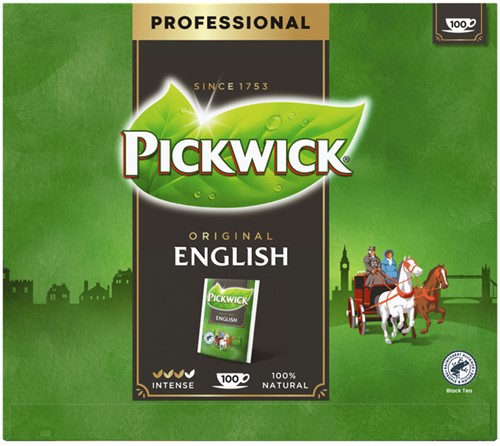 Thee Pickwick Engelse melange 100 zakjes van 2gr met envelop