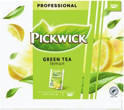 Thee Pickwick groene thee original lemon 100 zakjes van 2gr