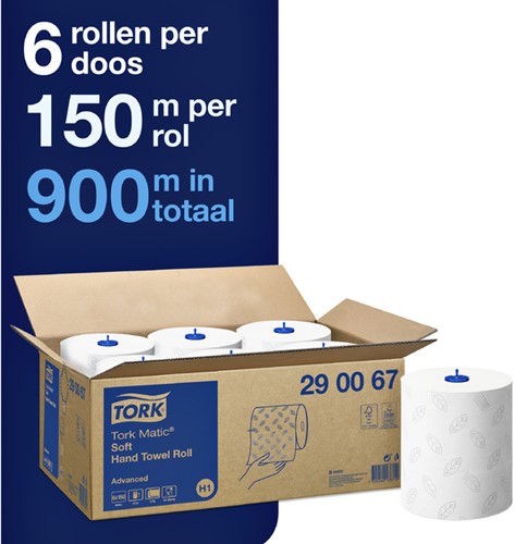 Handdoekrol Tork H1 290067 Advanced 2laags 6rollen-2