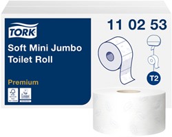 Toiletpapier Tork T2 110253 Premium 2laags 170m 850vel 12rollen